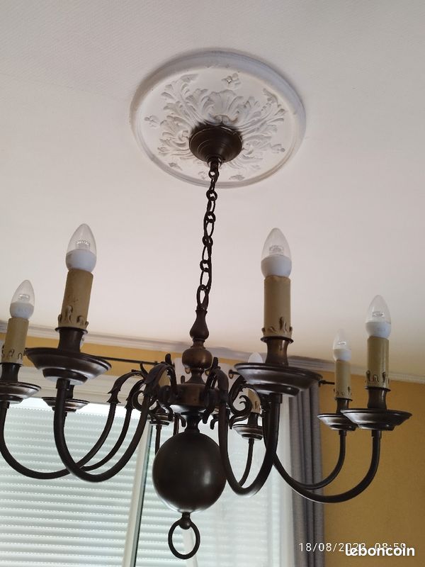 Lustre ancien marron (image 1)