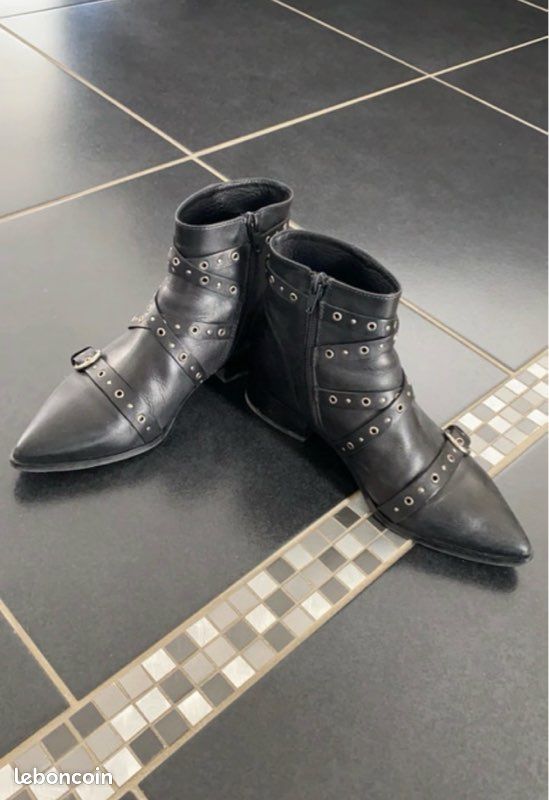 Bottines en cuir minelli (image 2)