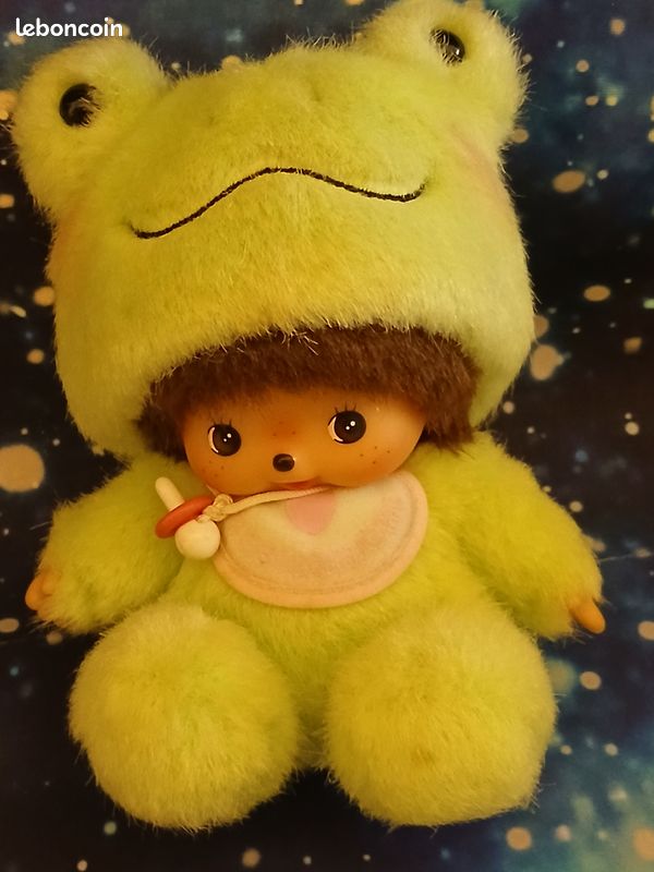 Sekiguchi Bebichhichi 203857 - Peluche para niña con Pelele Rosa y Dos Trenzas, Aprox. 14 cm de Peluche marrón