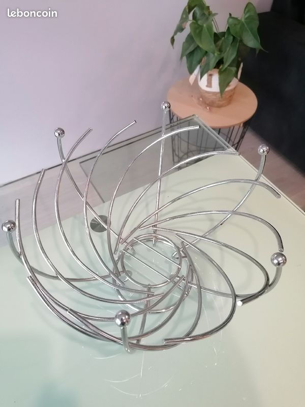 Coupe à fruits design inox (image 3)