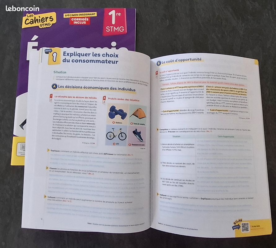 Ouvrage scolaire 1ére STMG économie (image 6)