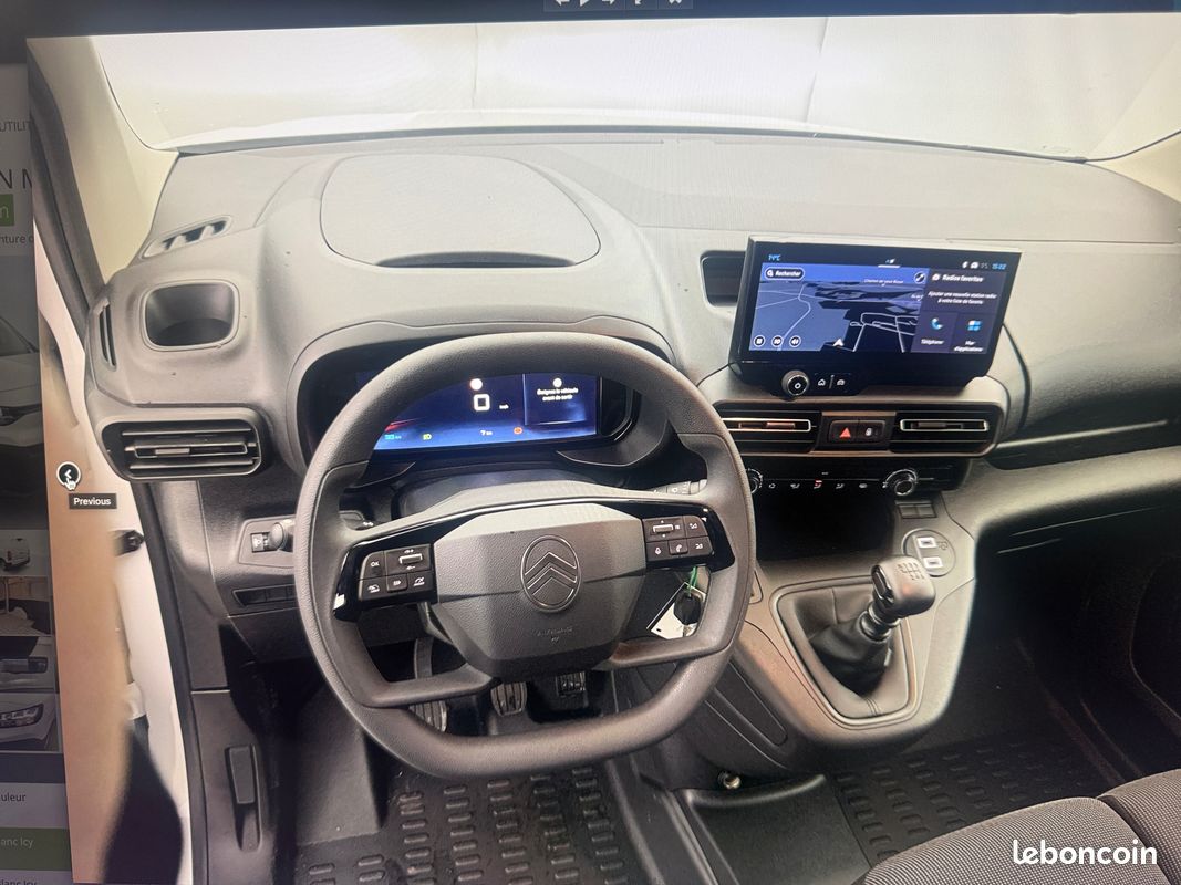 CITROËN BERLINGO van m 100 ch pack premium connect - tva récupérable - véhicule neuf - dès 355 /mois (image 2)