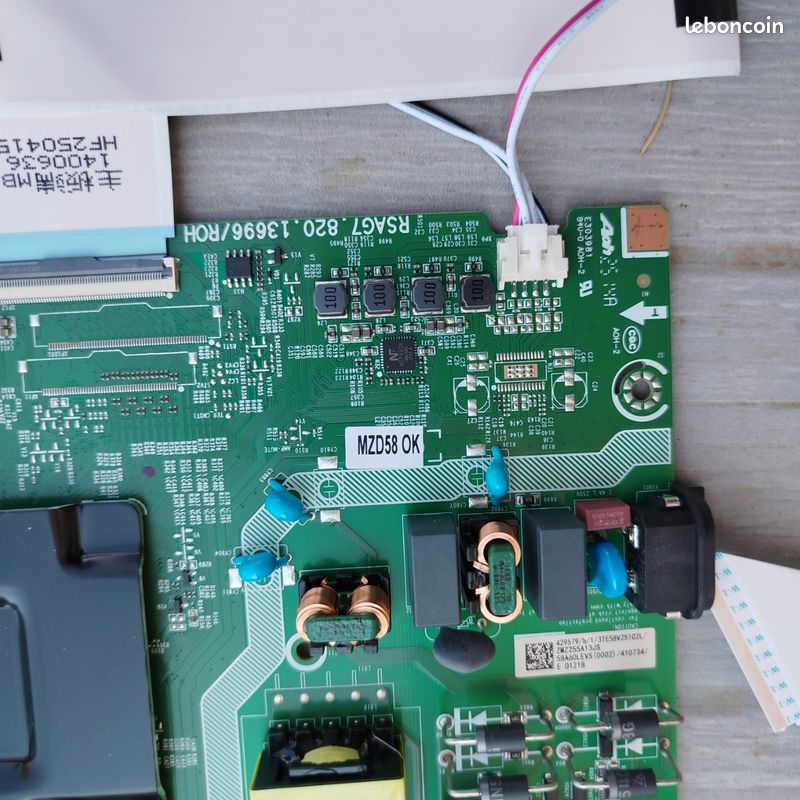 Lot Carte Mère + Alimentation + Tcon Pour TV Hisense – Occasion Fonctionnel