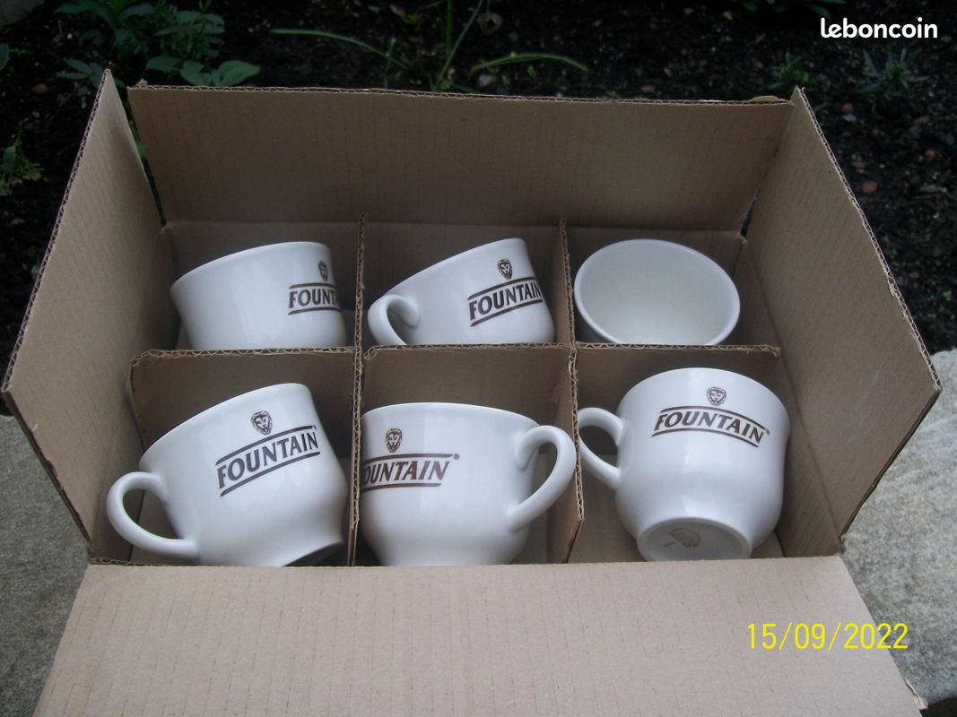 Tasses Neuves Fountain Origine 20 Ans, (image 1)