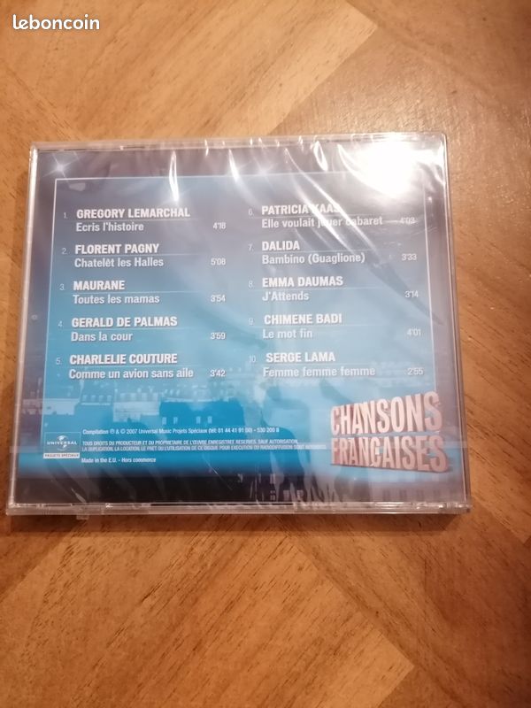 CD chansons françaises neuf (image 2)