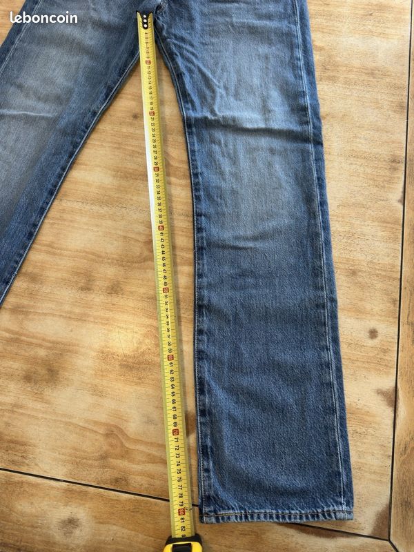 Jean Levi’s 501 Original Homme Bleu W32 L34 – Neuf avec Étiquettes (image 4)