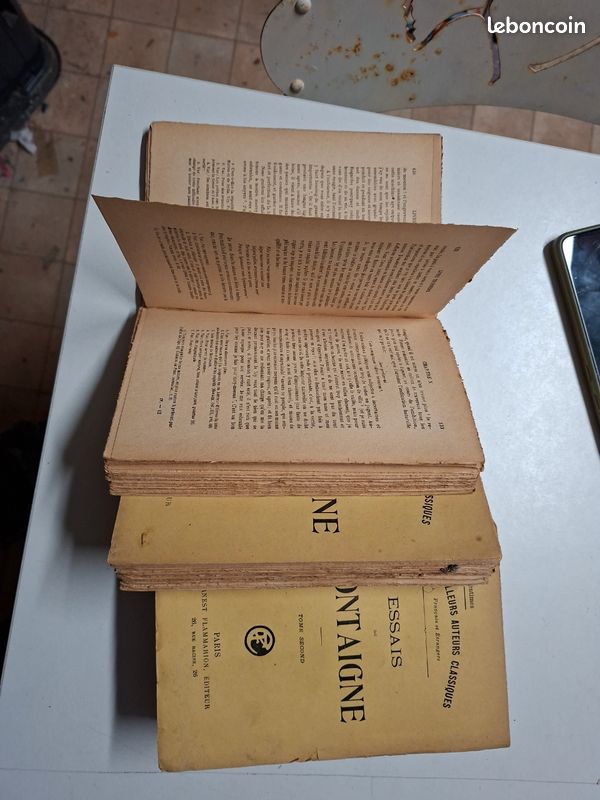 A9 Montaigne Les Essais Flammarion 4 tomes complets Meilleurs auteurs classiques (image 3)