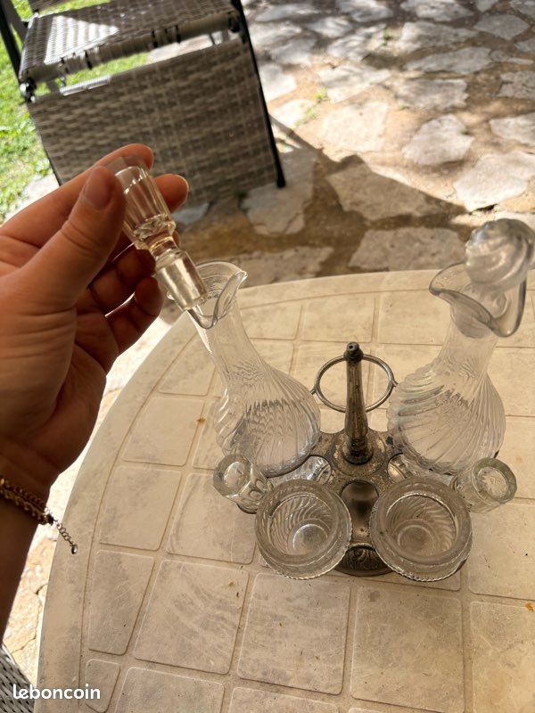 Monix Sabor Huilier Vinaigrier Acier Inoxydable Et Verre - Lot De 4 Pièces