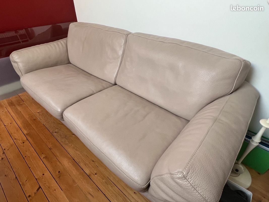 Canape en cuir Roche Bobois (image 4)