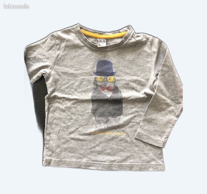 Tee-shirt gris enfant (image 1)