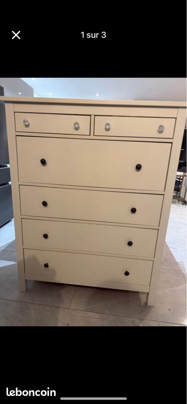 Commode blanche Hemnes IKEA (image 1)