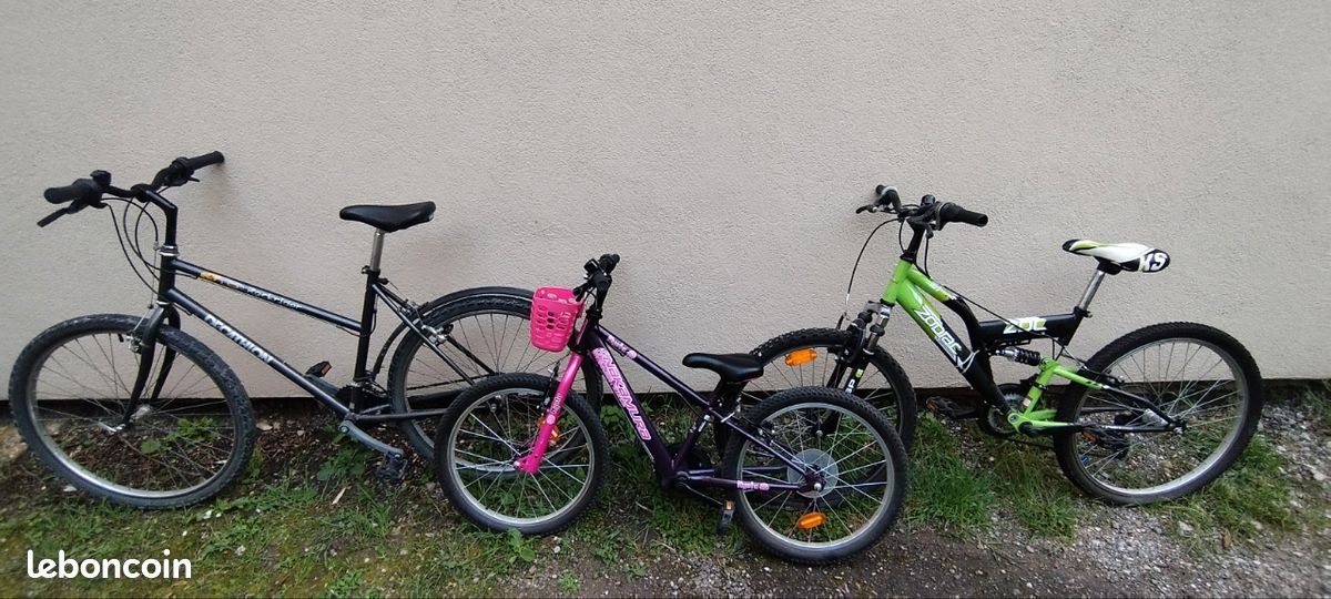 Lot de vélos ,20,24 et 26 pouces (image 1)