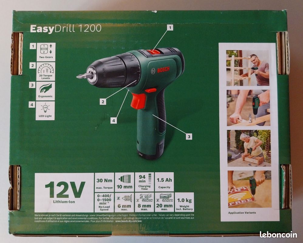 Bosch Perceuse-visseuse sans fil EasyDrill 1200 Kit