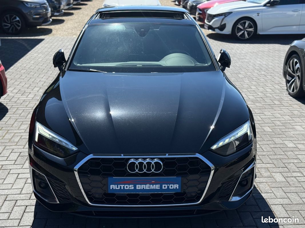 AUDI A5 SPORTBACK 459/mois GARANTIE 6 ANS 40 TDI 190ch S-TRONIC 7 S LINE Toit ouvrant RS Audi SPORT Méplat COCKPIT AppleCarPlay 1ère MAIN Origine française Aucun frais à prévoir (image 5)