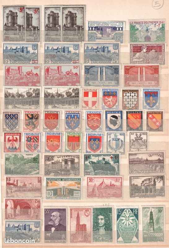 Timbres de France autoadhésifs oblitérés, Collection timbres Timbres de France autoadhésifs oblitérés, Collection timbres