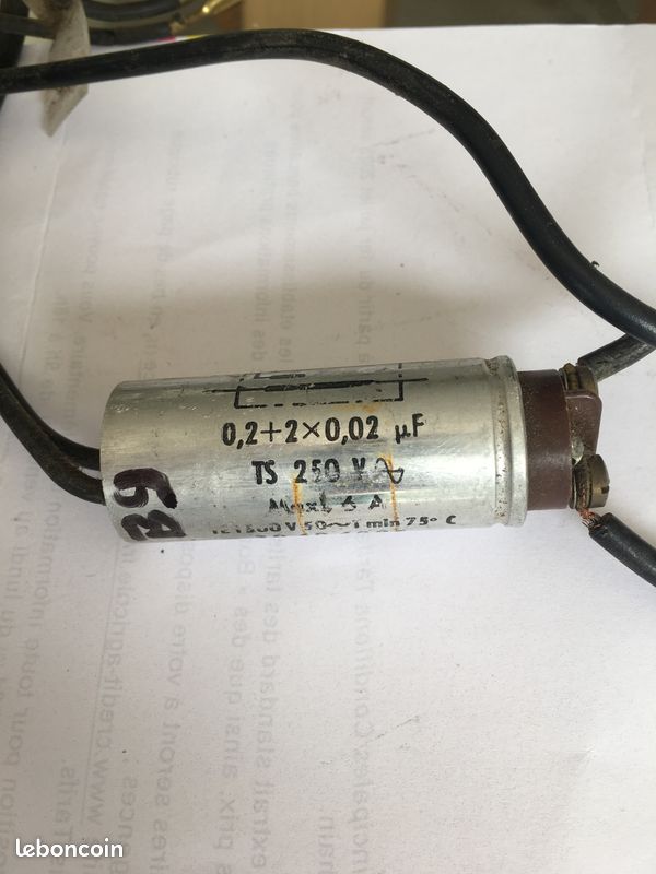 Condensateur pour Cireuse ELECTROLUX B9 (image 14)
