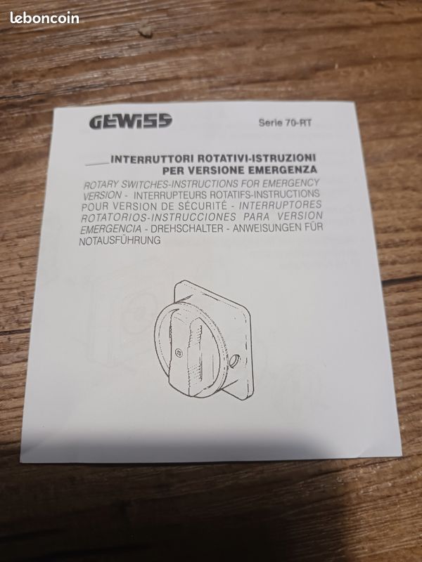 Coupure de proximité 4P 16A IP65 GEWISS 70433 (image 4)