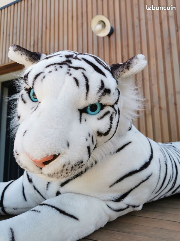Grande peluche tigre blanc Jeux Jouets