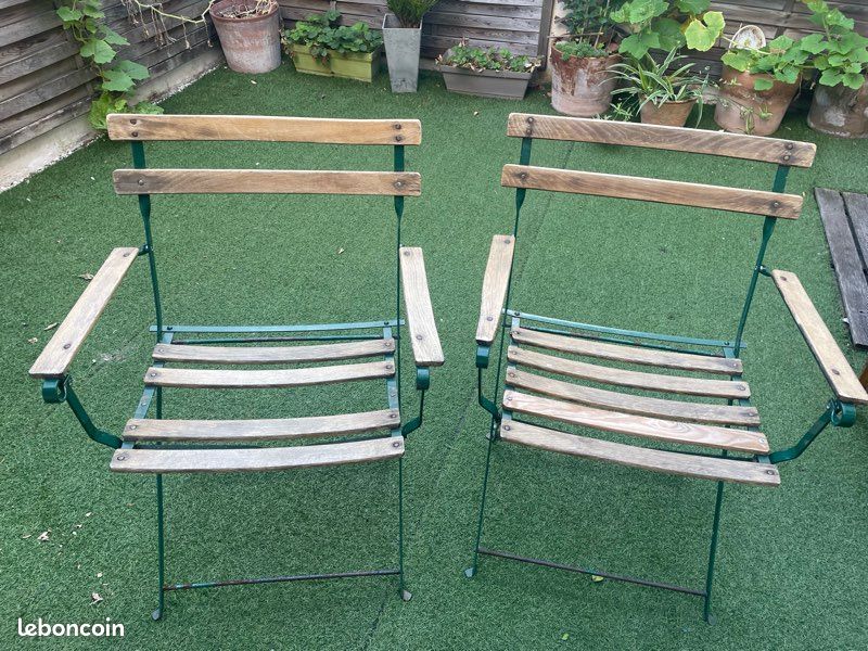 Fauteuils jardin anciens (image 2)