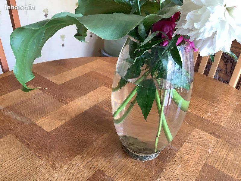 Grand vase en verre oblong hauteur 30 cm (image 20)