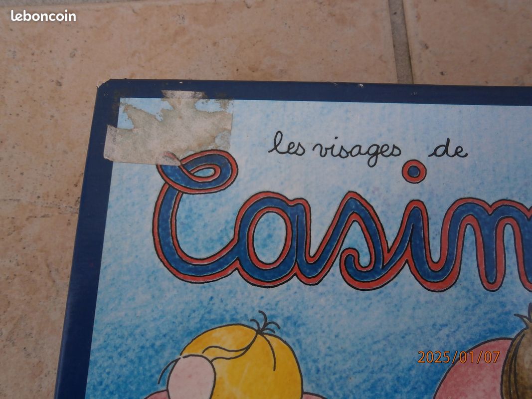 LES VISAGES DE CASIMIR - L'ILE AUX ENFANTS - super jeu vintage Capieca
