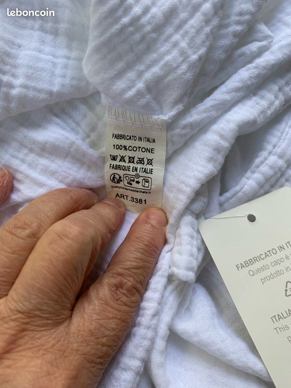 Robe chemisier blanc Taille Unique (image 3)