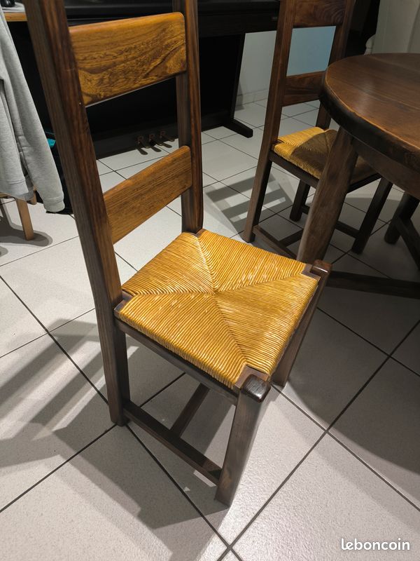 Chaises en orme massif et Living mobilier de france (image 3)