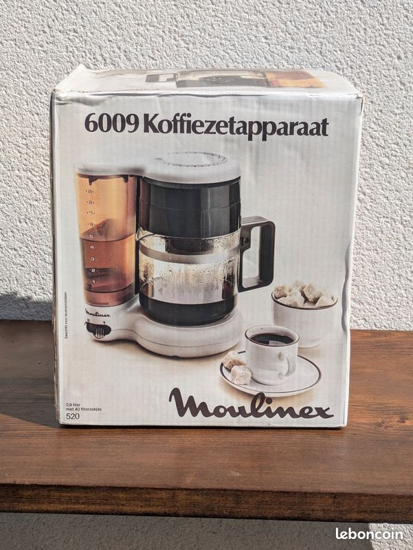 Cafetière Moulinex vintage neuve en boîte 6009 – jamais utilisée (image 1)