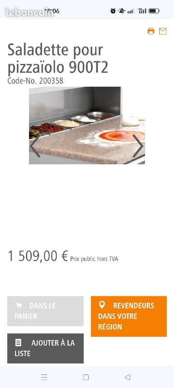 Bartscher saladette pizza 900T2 (image 1)