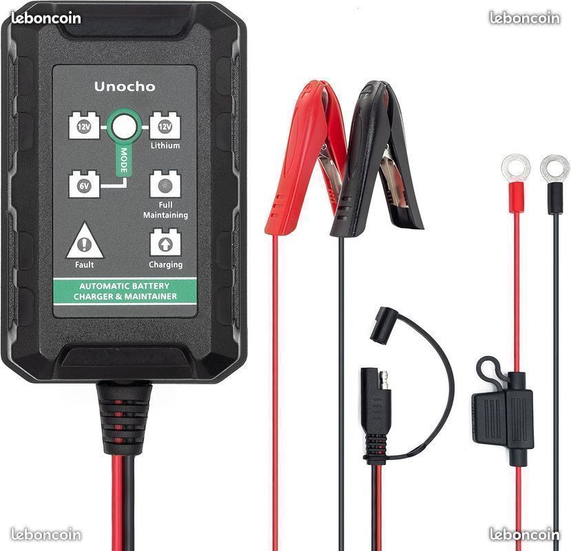 Chargeur Automatique Intelligent pour Batteries au Plomb 6V 12V (image 1)