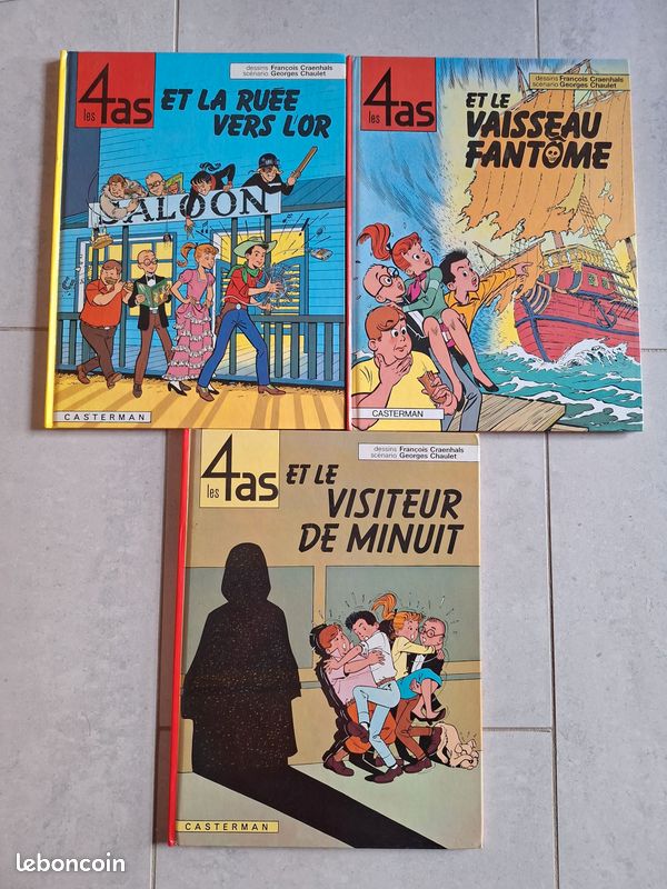Lot de 3 BD les 4 as (image 1)