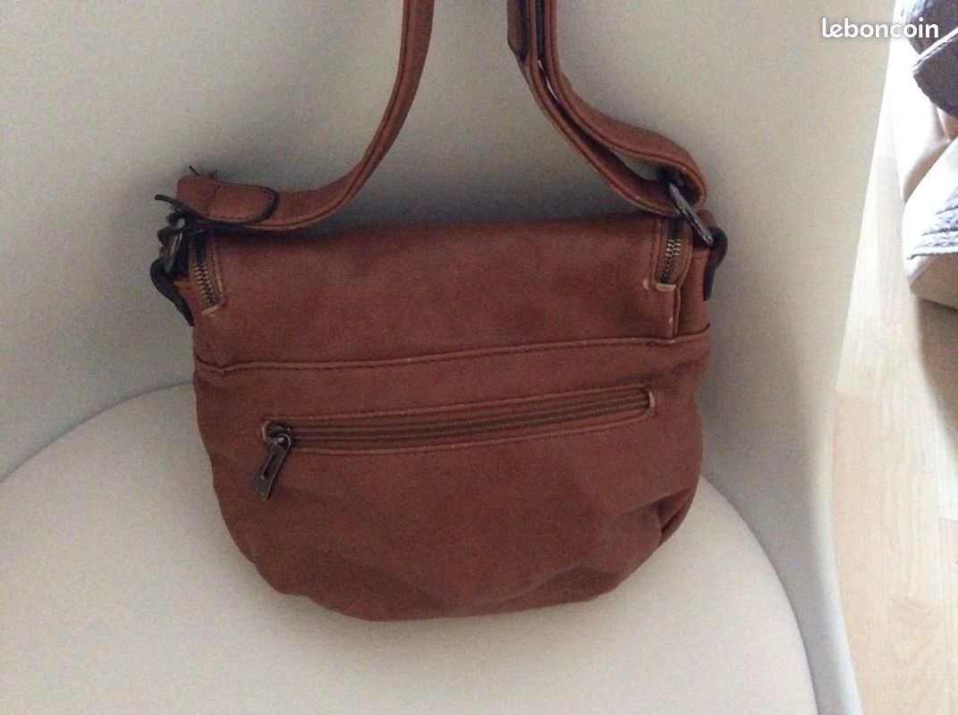Sac à bandoulière femme camel (image 2)