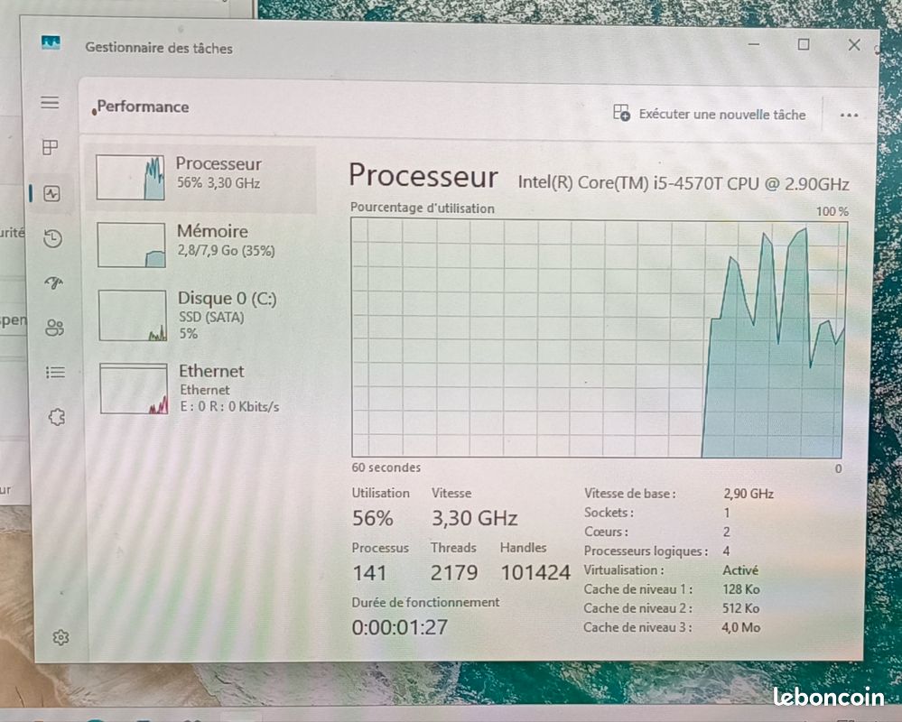 Lenovo Think center M93p i5 / 8Go /SSS 256Go / win 11 pro (image 8)