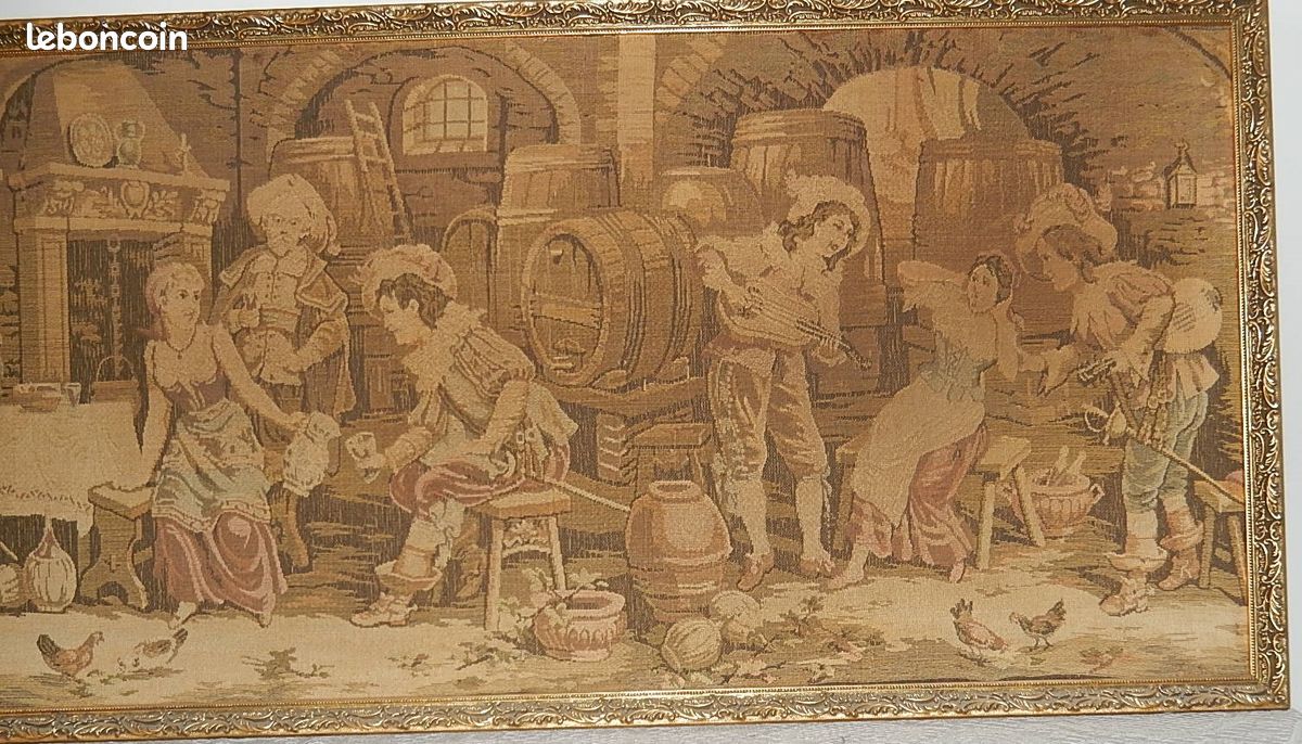 Grande tapisserie vintage (image 4)