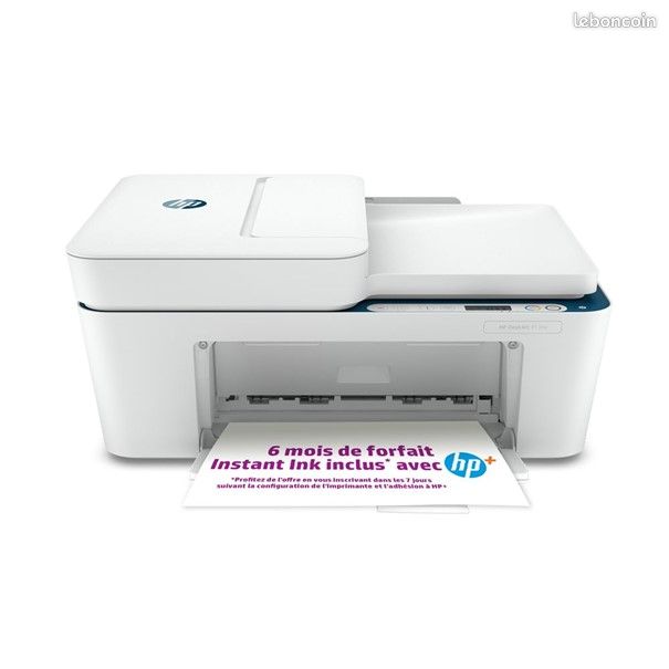 Imprimante tout-en-un HP Deskjet 4130e Jet d'encre couleur Copie Scan Blanc (image 2)