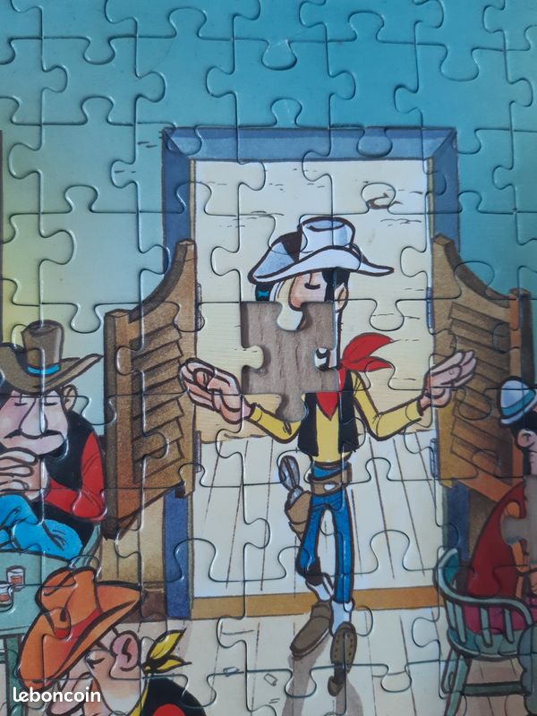 Puzzle 150 Pièces Lucky Luke & Rantanplan Nathan 1984 - Occasion Vintage