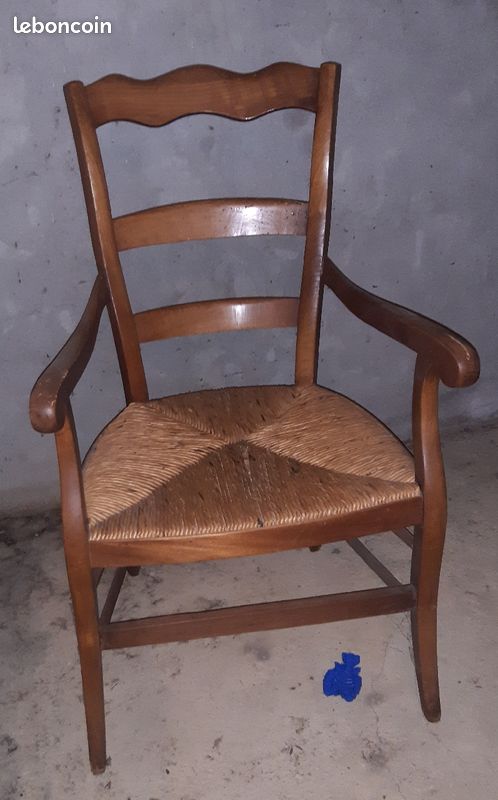 Fauteuil merisier massif (image 1)