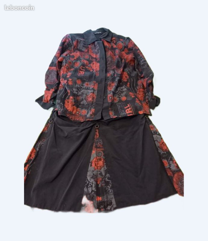 Ensemble Jupe + blouse chemisier (image 1)