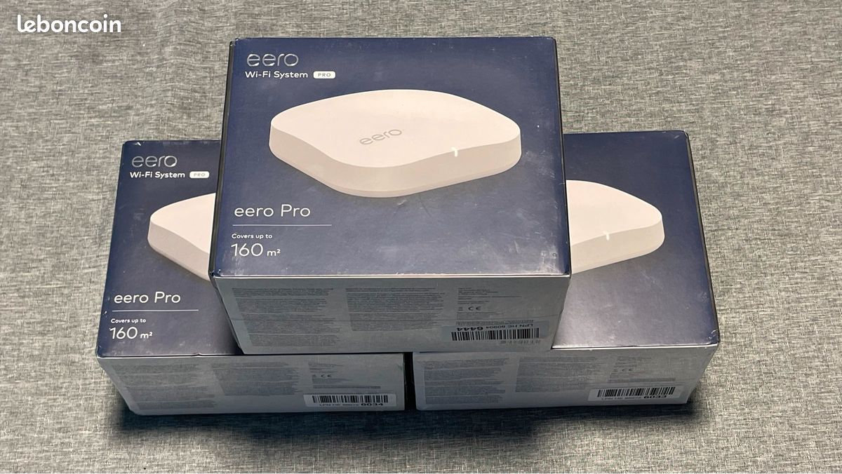 3 Routeur/répéteur Wi-Fi maillé (mesh) Amazon eero Pro - Neuf sous blister (image 1)