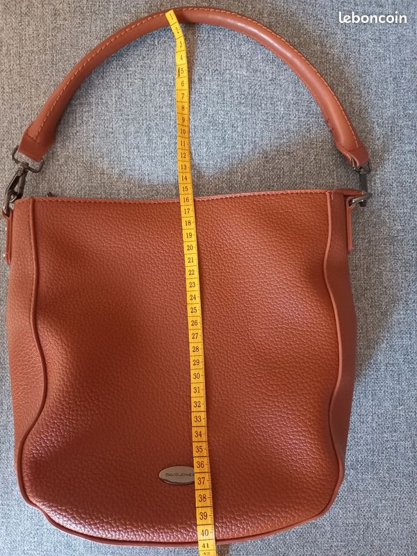 Sac à main / Sac portée épaule David Jones marron cognac (image 13)