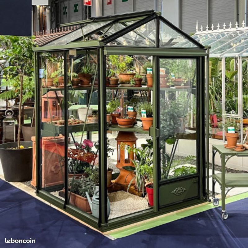 Serre de jardin en verre 1,60x2,36 - Livrée à domicile (image 1)