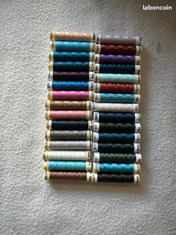 Lot de 100 boîtes (x10 bobines ) fils polyester (image 14)