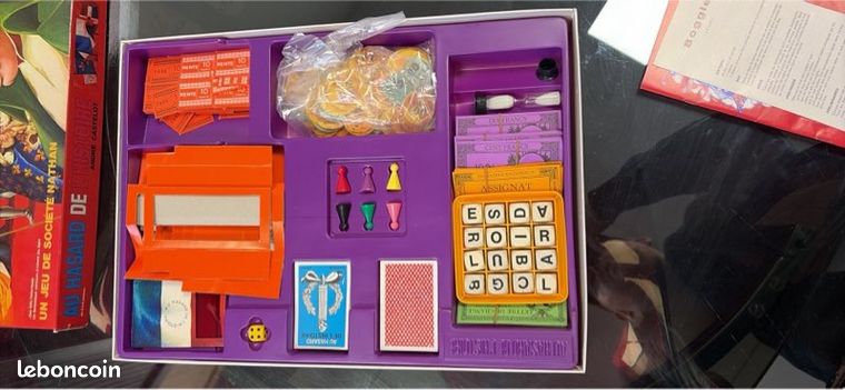 Au Hasard de l'Histoire Jeux Nathan OLD STOCK 1977 vintage jeu société tbe rare