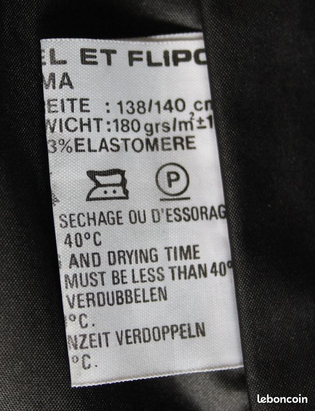 Tf14 Manteau imperméable doublé fourrure véritable SPRUNG FRERES T.L (image 7)