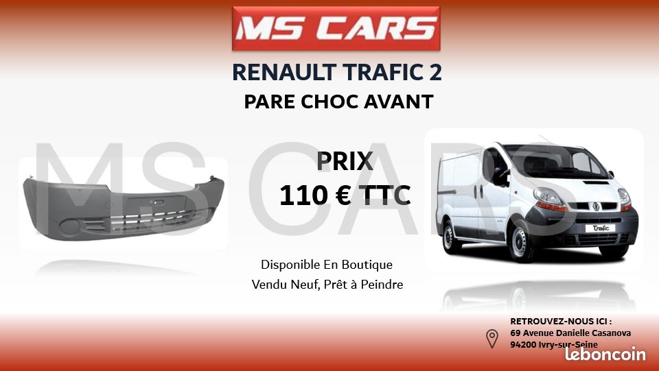 Pare chocs avant trafic 2 (image 1)