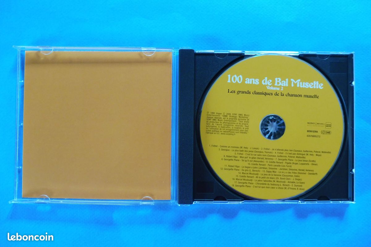 2 CD 100 ans de BAL MUSETTE - Les Grands Classiques de l'Accordéon et de la Chanson Musette - cig13 (image 8)