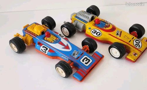 Ancienne Voiture Joustra Formule 1 N°30 N° 3 Tôle + Plastique A Friction France (image 6)