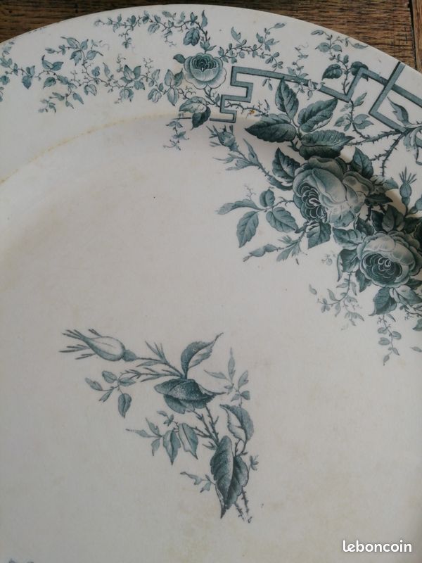 Magnifique plat ancien terre de fer (image 3)
