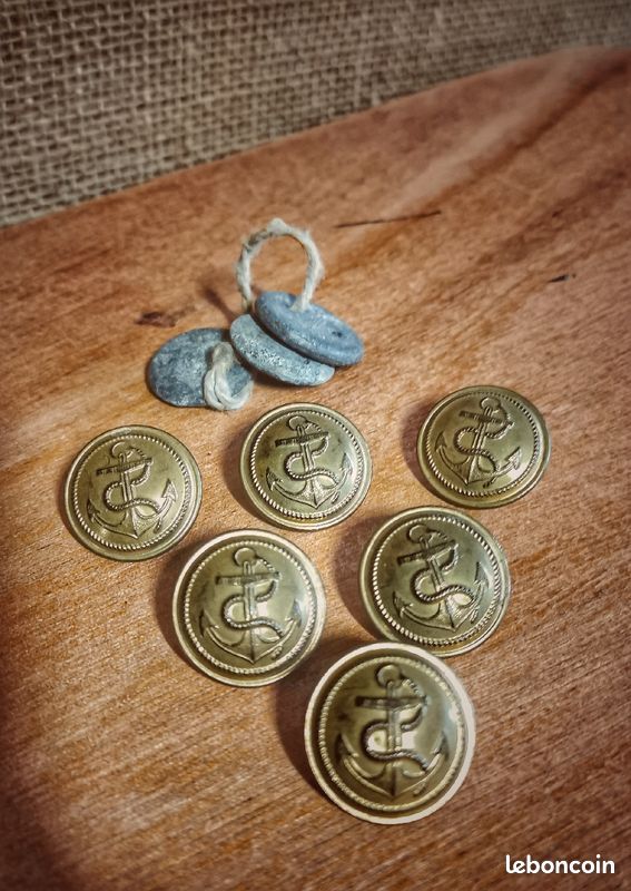 Boutons d'uniforme de Marine, SNCF (image 1)