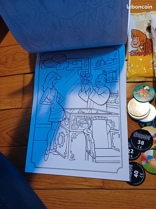 Lot dessin autocollant pogs scooby doo (image 6)